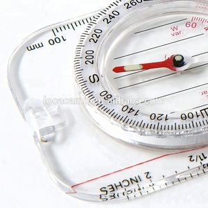 Xách Tay Acrylic la bàn quy mô Cai Trị với sáng bản đồ la bàn và kính lúp con trỏ hiển thị cho ngoài trời Đi bộ đường dài - Product Image 2