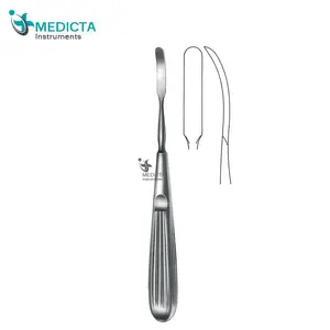 Instrumento médico de reno-plastia, elevador de 16cm, 4mm, ligero y curvado