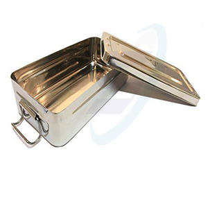 Instrument chirurgical de haute qualité en acier inoxydable, avec couvercle, creux, plateau de support pour outils médicaux et dentaires, Logo personnalisé - Product Image 1