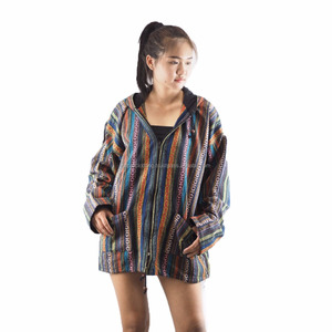 Sudadera con capucha de algodón con estampado de mandala y cremallera, Unisex, NAPAT - Product Image 1