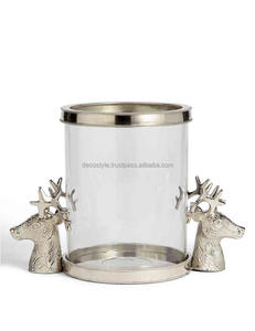 Portavelas de metal Stag Head Hurricane para decoración del hogar - Product Image 6
