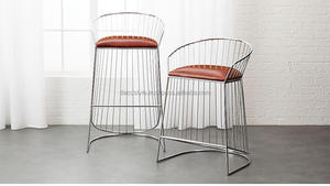 Silla de Bar de cuero tostado - Product Image 4