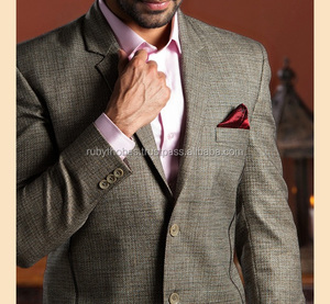 เสื้อเบลเซอร์เข้ารูปสำหรับผู้ชายเสื้อสูททำงานกระดุมสองแถวพร้อมพิมพ์ลายขนาดใหญ่พิเศษสำหรับเจ้าบ่าว - Product Image 5