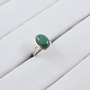 Anillos de boda hechos a medida, anillo de malaquita hecho a mano, fabricante verificado, anillo de malaquita verde para mujer - Product Image 6