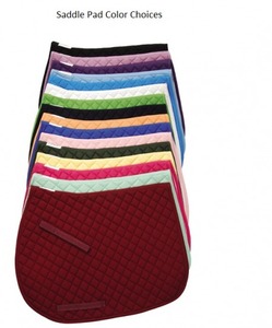 Tapis de selle matelassé en coton respirant et absorbant les chocs, pour contact étroit, toutes les couleurs disponibles - Product Image 5