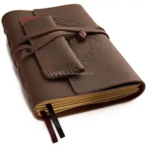 Morbida Pelle Journal regali di Promozione di vendita caldo i viaggiatori diario in pelle custom notebook in pelle Diario vintage personalizzato