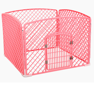 Pagar Anjing Kandang Hewan Peliharaan Aluminium Plastik Playpen Latihan Luar Ruangan - Product Image 4