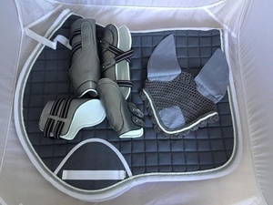 Équitation Coton Tout Usage Spectacle Matelassé Anglais intelligent Tapis De Selle Matelassé Équestre Tapis D'équitation Blanc pli pliant - Product Image 5