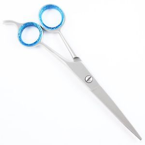 Tijeras profesionales de corte de pelo con hoja de acero inoxidable con punta afilada Uso en salón de belleza Mango de goma Maquinilla de afeitar Tijeras de barbero - Product Image 3