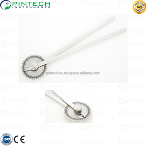 เครื่องเย็บกระดาษทางการแพทย์ทำจากสเตนเลสสตีลขนาด36ซม. มีโปรแทรคเตอร์เครื่องมือวัดมุมเครื่องมือผ่าตัดด้วยมือแบบหนีบพื้นฐานสำหรับเย็บผิวหนัง - Product Image 2