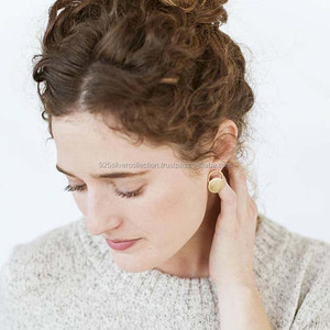 Boucles d'oreilles en laiton pour femmes, accessoires de style Boho, Design gitane, ethnique, Festival et indien - Product Image 2