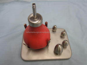 Placa base de jeringa Politzer para oreja, Bombilla de goma, 4 puntas, acero inoxidable, nuevo de Delta Med Surgical - Product Image 4