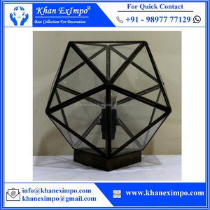 Lámpara colgante Retro Para LOFT, luz de mesa sencilla de hierro con rombos, nórdica, creativa, geométrica, moderna, para Hotel - Product Image 5