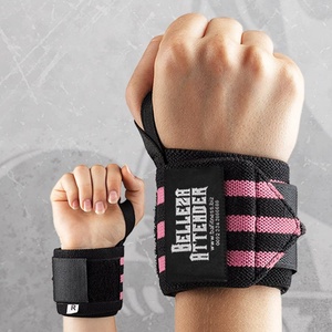 Muñequeras y correas de levantamiento de pesas personalizadas, duraderas y resistentes - Elásticas y de mezcla de algodón - Product Image 3
