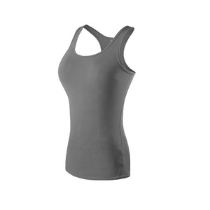 Womens <b>Compression</b> Wear Singlet Fitness Tank Tops Yoga Tank Tops Running Tank Tops Gym wear for Ladies - Product Image 2