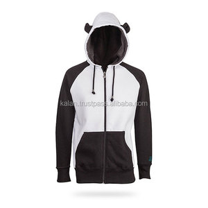 Sudadera con Capucha de Invierno para Mujer KFHW02, 100% Algodón Ecológico de Secado Rápido, con Orejas de Panda y Cuello con Capucha de Felpa - Product Image 1