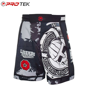 Pantalones Cortos de MMA Unisex Cómodos, Diseño Personalizado, Ropa Deportiva con Logotipo Frontal, Tallas Personalizadas, Hechos de Spandex y Poliéster para Artes Marciales - Product Image 6