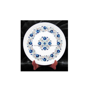 <b>Art</b> Crafts Marble Inlay Design Plates - Product Image 1