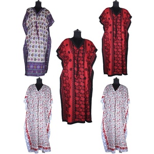 Indian Printed Designer Ladies Top Long <b>Kaftan</b> - Product Image 2