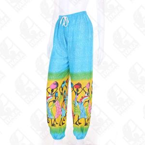 กางเกงแนว Boho ขายาวสำหรับเล่นโยคะ,สไตล์ชนเผ่าสีสันสดใส - Product Image 2