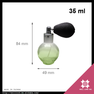 Atomizador de Perfume de Vidrio Redondo de 35 ml con Tapa de Rosca a Prueba de Fugas y Bombilla de Estampado en Caliente - Product Image 5