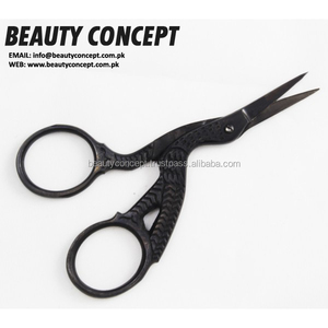 Tijeras para cutículas a bajo precio, hoja curva sostenible, pinzas para uñas de punta afilada con asas de bucles grandes chapadas en oro - Product Image 3