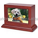 Urne à cadre Photo en bois massif de Brassworld inde fournitures de funérailles de Brassworld inde - Product Image 5