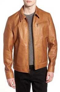 Abrigo de motorista de cuero genuino de suministro de fábrica, chaquetas de moda de invierno de varios tamaños para hombres, chaqueta de bombardero de talla grande, ropa - Product Image 4
