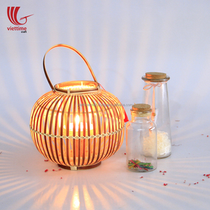 Vente en gros Décoration intérieure Lanterne en bambou tissée à la main Bougeoir en bambou - Product Image 2