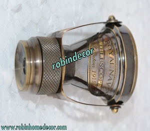 Antique Brass Monocular <b>Binocular</b> <b>Telescope</b> Vintage Nautical Spyglass Scope - Product Image 5