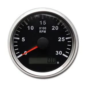 85mm Tachometer 3000 RPM with hour meter
