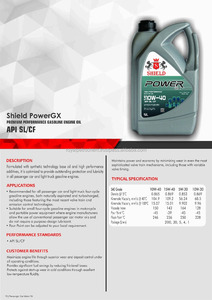 Power GX SAE10W40 SL/CF Protector de aceite de motor Lubricante automotriz con composición de aceite base - Product Image 2