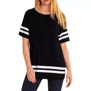 Camiseta 100% de algodón con estampado personalizado para mujer, ropa de gran tamaño, colección de Top de China, venta al por mayor - Product Image 2