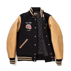 2024 Varsity chaqueta de cuero para hombre Royal Purple mangas regulares Patchwork bordado Bomber piel de oveja invierno Letterman - Product Image 6
