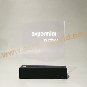 Usine RGB led LOGO signes base acrylique avec télécommande fournie par port USB - Product Image 6