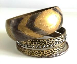 Elegant Retro Vintage Style Brass Fashion <b>Bracelet</b> <b>Set</b> Elegant Retro Vintages Metal <b>Bracelet</b> Veneer for Anniversaries Made Alloy - Product Image 3