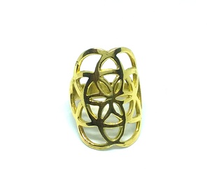 Bague de rocaille de style bohème unisexe bijoux indiens en gros pour cadeau ou anniversaire matériel en laiton - Product Image 1
