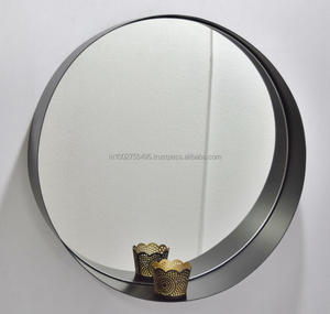 Elegante diseño de onda moderna Art Deco espejo de pared de Metal de alta calidad decoración colgante grande para el hogar pared del dormitorio arte decorativo - Product Image 2