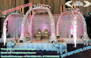 Mandap de mariage scintillant Ganesha, grand mandap de mariage, nouveau mandap américain pour les mariages hindous à Perth - Product Image 2
