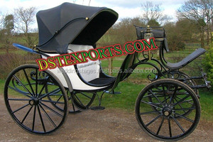 Carruaje de Caballos de Acero Negro Belleza, Moderno y Ligero, Carruaje Indio para Bodas - Product Image 4