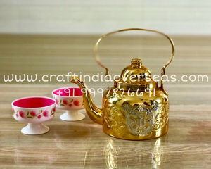 Indian Metal <b>Teapots</b> 2-Tone - Product Image 1