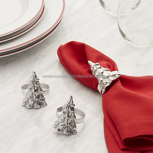 Anneau de serviette en forme d'arbre en argent, vintage, argent, vente en gros, Restaurant, hôtel, Villa, or, coloré, personnalisé, fait sur mesure, inde - Product Image 1