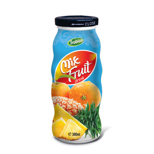 Meilleur prix Bouteille en verre de 300ml Jus de fruits mélangés OEM ODM Purée de bon goût Traitement aromatisé - Product Image 4