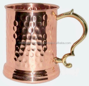 <b>Copper</b> Beer Mug Handcrafted Fancy Cocktail <b>Cup</b> Metal Wedding Centerpiece Tabletop Decor Home & Office Use Drinkware Mug - Product Image 1