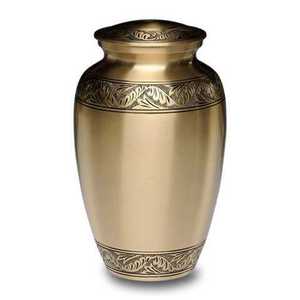 Urnes commémoratives classiques en or massif, métal, laiton/aluminium, pour adultes, cendres de funérailles humaines, Style américain/européen - Product Image 1