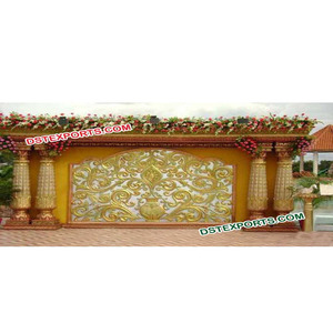 Marco de fibra para boda, decoración de fondo, paneles de boda, marco dorado de fibra de último diseño - Product Image 1