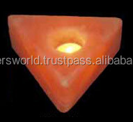 100% ใส่เกลือหิมาลัยบริสุทธิ์เทียนชารูปดาวแกะสลักแบบเคร่งศาสนาเชิงเทียนงานประดิษฐ์ทำจากธรรมชาติ - Product Image 4