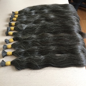 Extensiones de Cabello Natural Virgen Remy Gris, Grado 8A, Alta Calidad, Cabello a Granel - Product Image 2