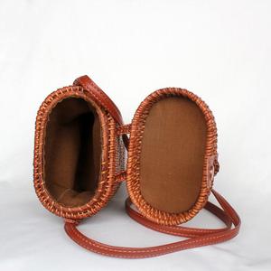 Écologique miel marron sac en rotin - Product Image 6