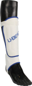 Premium Durable 3mm EVA Foam Shin Guards Sports <b>Leg</b> Protective Gear <b>Warmers</b> in White/Blue & White/Red XXS-L Sizes - Product Image 5